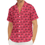 Valentine's Day XOXO Pattern Print Men's Deep V-Neck Shirt