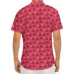 Valentine's Day XOXO Pattern Print Men's Deep V-Neck Shirt