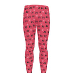 Valentine's Day XOXO Pattern Print Men's leggings