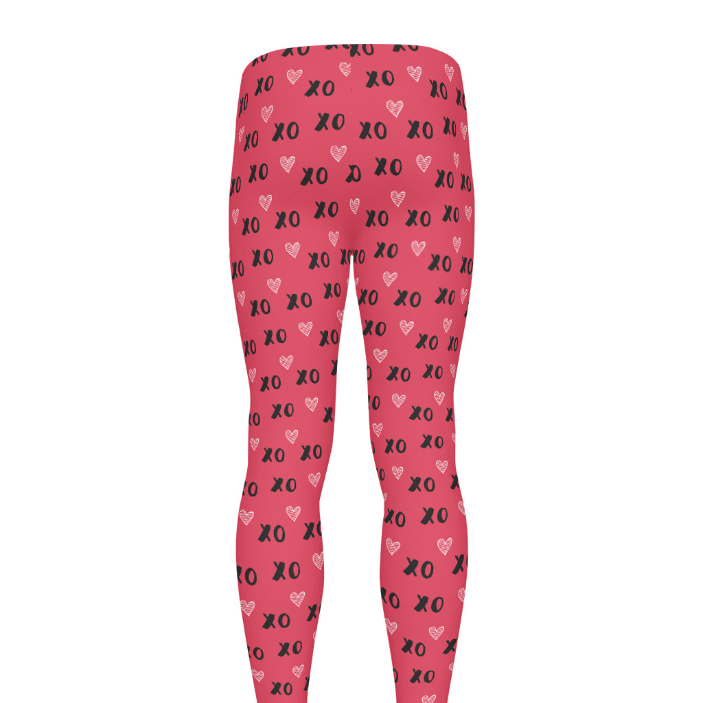 Valentine's Day XOXO Pattern Print Men's leggings