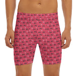 Valentine's Day XOXO Pattern Print Men's Long Boxer Briefs
