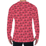 Valentine's Day XOXO Pattern Print Men's Long Sleeve T-Shirt