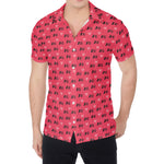 Valentine's Day XOXO Pattern Print Men's Shirt