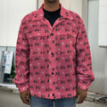 Valentine's Day XOXO Pattern Print Men's Shirt Jacket
