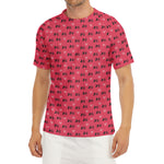 Valentine's Day XOXO Pattern Print Men's Short Sleeve Rash Guard