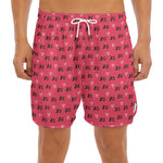 Valentine's Day XOXO Pattern Print Men's Split Running Shorts