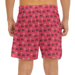 Valentine's Day XOXO Pattern Print Men's Split Running Shorts
