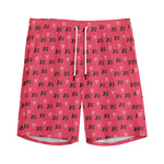 Valentine's Day XOXO Pattern Print Men's Sports Shorts