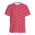 Valentine's Day XOXO Pattern Print Men's Athletic T-Shirt