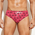 Valentine's Day XOXO Pattern Print Men's Swim Briefs