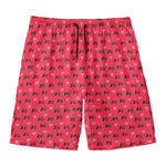 Valentine's Day XOXO Pattern Print Men's Swim Trunks