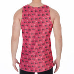 Valentine's Day XOXO Pattern Print Men's Velvet Tank Top