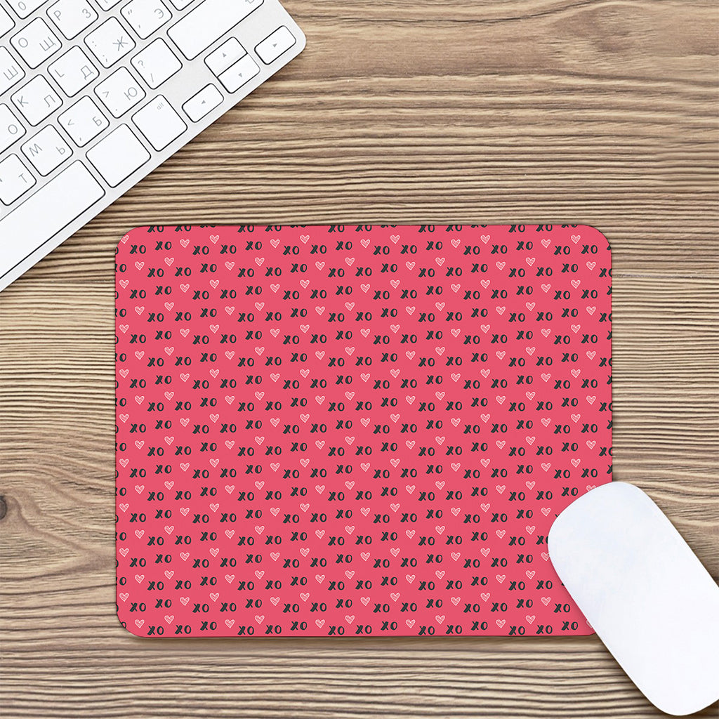 Valentine's Day XOXO Pattern Print Mouse Pad
