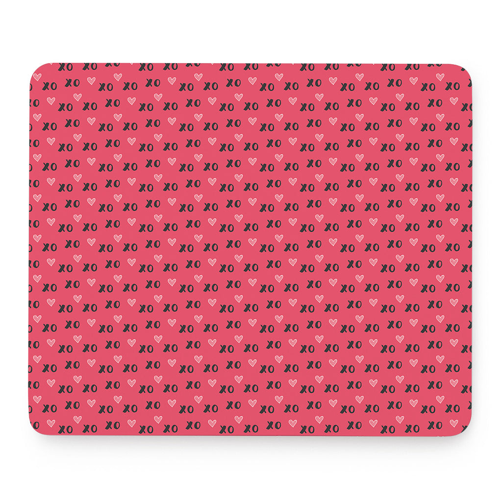 Valentine's Day XOXO Pattern Print Mouse Pad