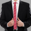 Valentine's Day XOXO Pattern Print Necktie