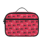 Valentine's Day XOXO Pattern Print Portable Lunch Bag