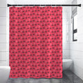 Valentine's Day XOXO Pattern Print Premium Shower Curtain