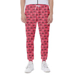 Valentine's Day XOXO Pattern Print Scuba Joggers