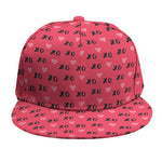 Valentine's Day XOXO Pattern Print Snapback Cap