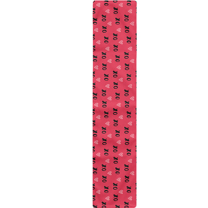 Valentine's Day XOXO Pattern Print Table Runner