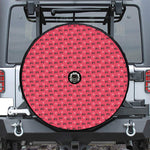 Valentine's Day XOXO Pattern Print Tire Cover With Camera Hole