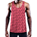 Valentine's Day XOXO Pattern Print Men's Workout Tank Top