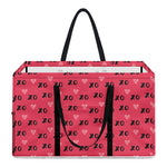 Valentine's Day XOXO Pattern Print Utility Tote Bag