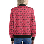 Valentine's Day XOXO Pattern Print Women's Bomber Jacket