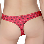 Valentine's Day XOXO Pattern Print Women's Thong