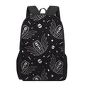 Vampire Coffin Pattern Print 17 Inch Backpack
