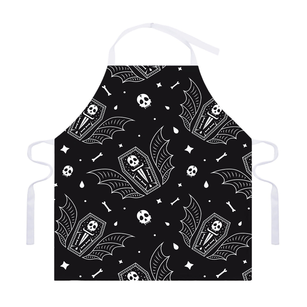 Vampire Coffin Pattern Print Adjustable Apron