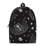 Vampire Coffin Pattern Print Backpack