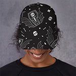 Vampire Coffin Pattern Print Baseball Cap