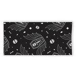 Vampire Coffin Pattern Print Beach Towel