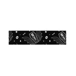 Vampire Coffin Pattern Print Bed Runner