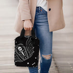 Vampire Coffin Pattern Print Bible Tote Bag