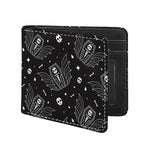 Vampire Coffin Pattern Print Bifold Wallet
