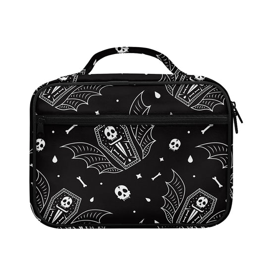 Vampire Coffin Pattern Print Briefcase Bible Bag