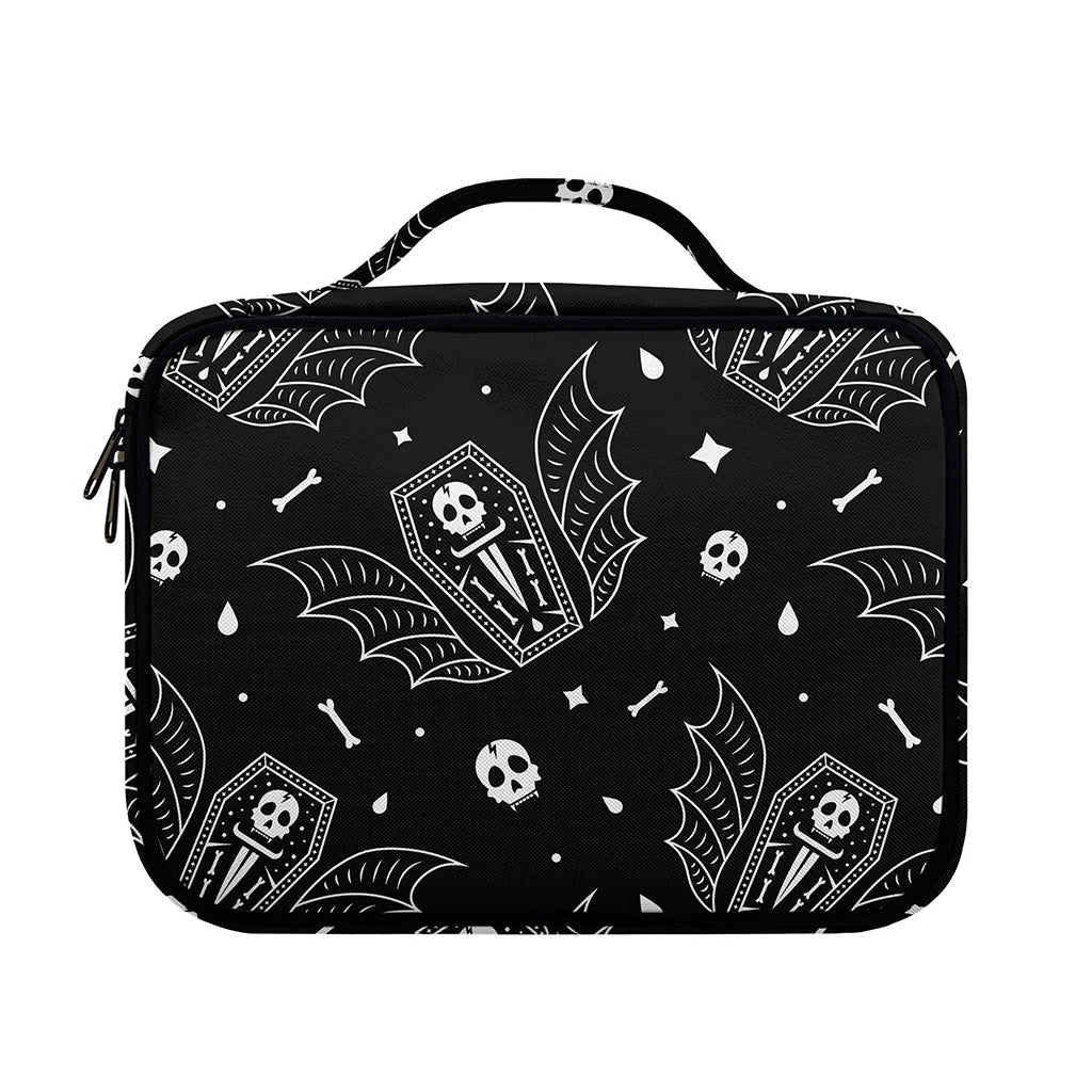 Vampire Coffin Pattern Print Briefcase Bible Bag