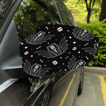 Vampire Coffin Pattern Print Car Side Mirror Covers