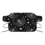 Vampire Coffin Pattern Print Car Windshield Snow Cover