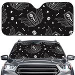 Vampire Coffin Pattern Print Car Windshield Sun Shade