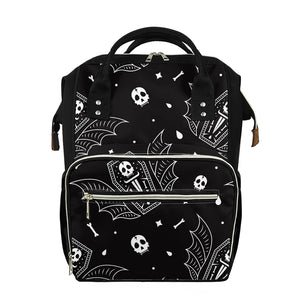 Vampire Coffin Pattern Print Diaper Bag