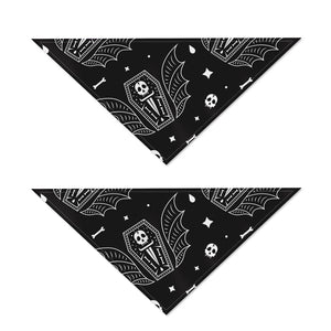 Vampire Coffin Pattern Print Dog Bandana