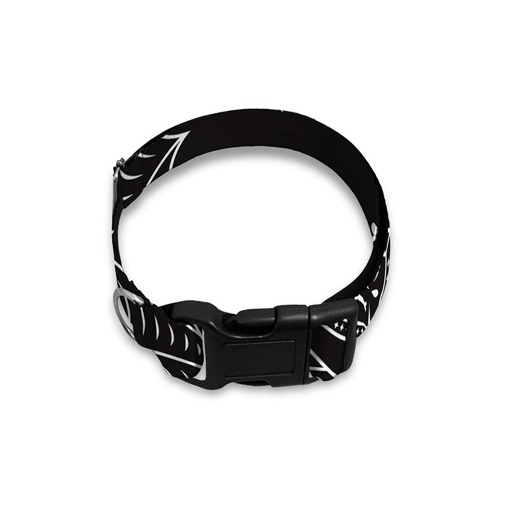 Vampire Coffin Pattern Print Dog Collar