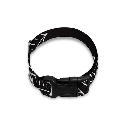 Vampire Coffin Pattern Print Dog Collar