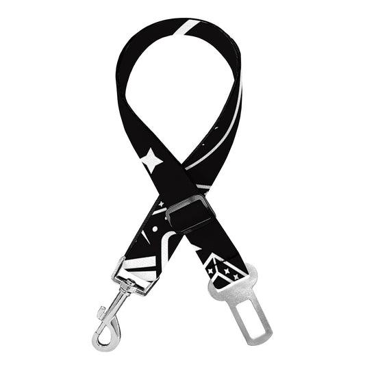 Vampire Coffin Pattern Print Dog Seat Belt