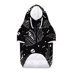 Vampire Coffin Pattern Print Dog Zip Up Hoodie
