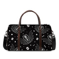 Vampire Coffin Pattern Print Duffel Bag