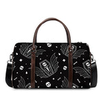 Vampire Coffin Pattern Print Duffle Bag